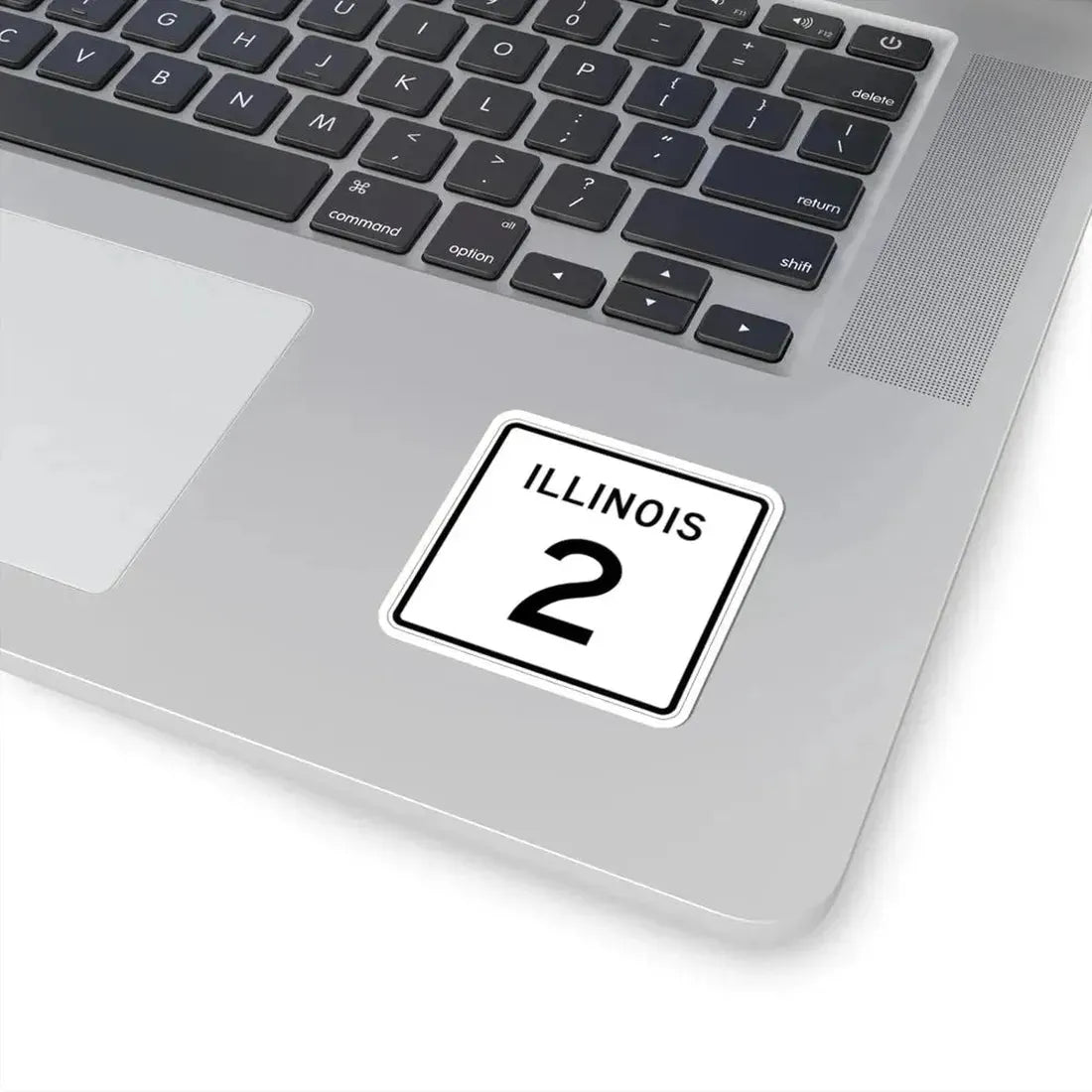 Illinois 2 (Illinois) (Road Sign) STICKER Vinyl Kiss-Cut Decal - The Sticker Space