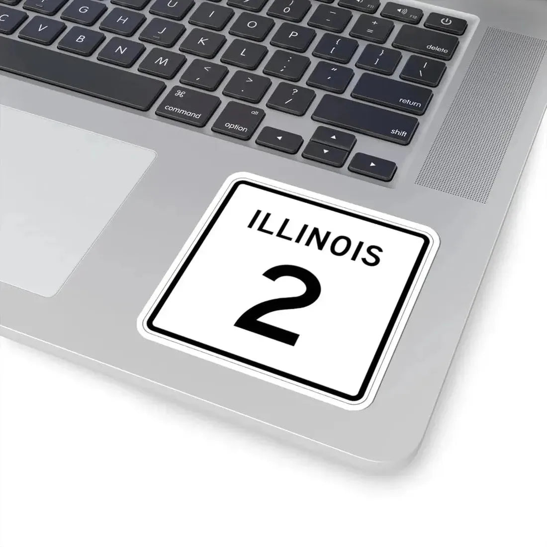 Illinois 2 (Illinois) (Road Sign) STICKER Vinyl Kiss-Cut Decal - The Sticker Space