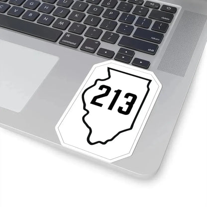 Illinois 213 1926 (Illinois) (Road Sign) STICKER Vinyl Kiss-Cut Decal - The Sticker Space