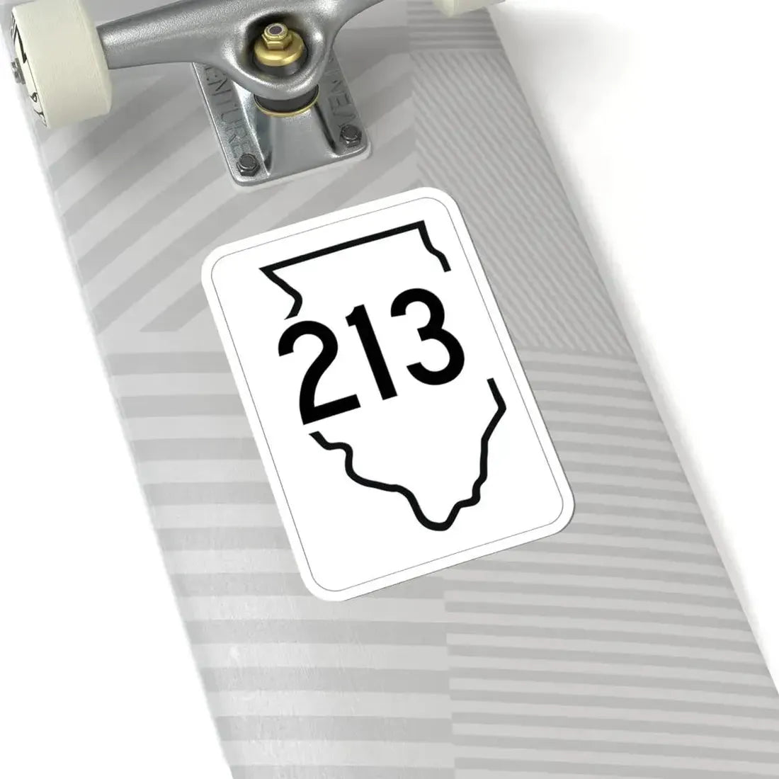 Illinois 213 1950 (Illinois) (Road Sign) STICKER Vinyl Kiss-Cut Decal - The Sticker Space