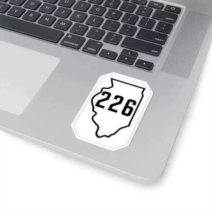 Illinois 226 1926 (Illinois) (Road Sign) STICKER Vinyl Kiss-Cut Decal - The Sticker Space