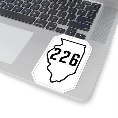 Illinois 226 1926 (Illinois) (Road Sign) STICKER Vinyl Kiss-Cut Decal - The Sticker Space