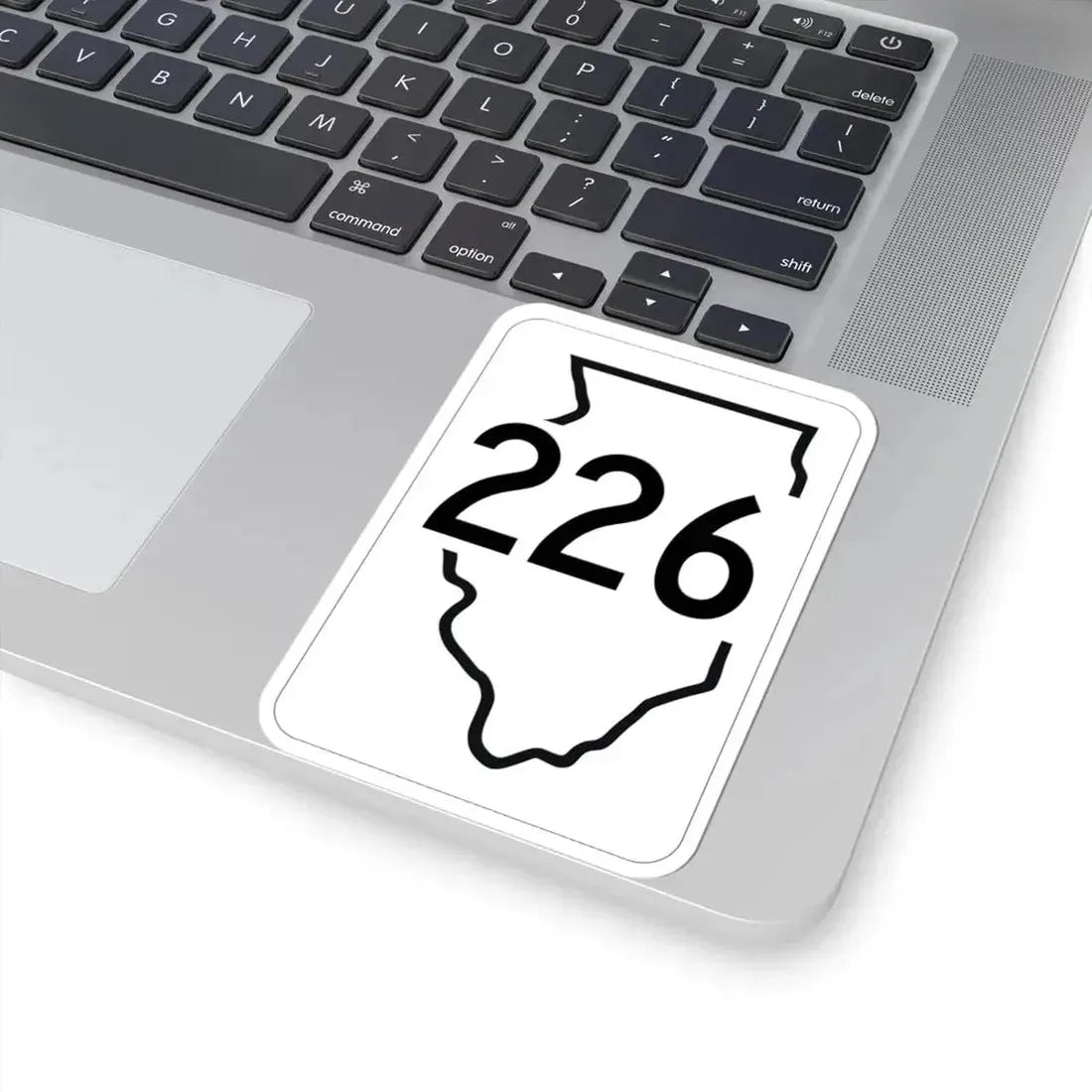 Illinois 226 1950 (Illinois) (Road Sign) STICKER Vinyl Kiss-Cut Decal - The Sticker Space