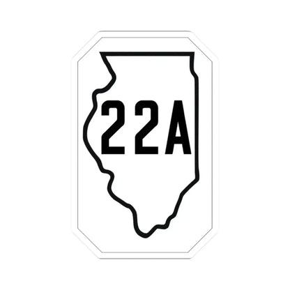Illinois 22A 1926 (Illinois) (Road Sign) STICKER Vinyl Kiss-Cut Decal 2 Inch White - The Sticker Space