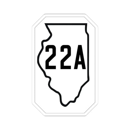 Illinois 22A 1926 (Illinois) (Road Sign) STICKER Vinyl Kiss-Cut Decal 4 Inch White - The Sticker Space