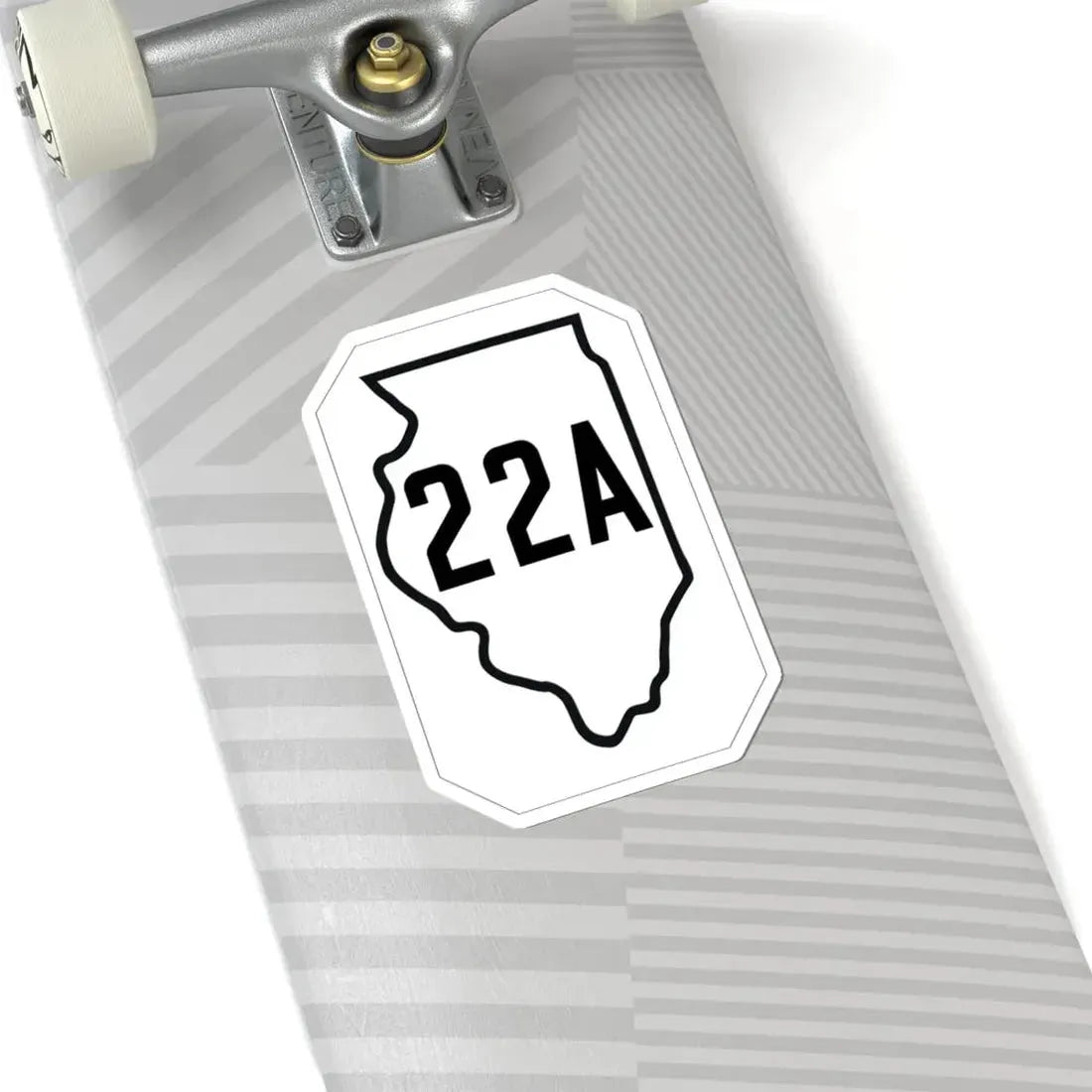 Illinois 22A 1926 (Illinois) (Road Sign) STICKER Vinyl Kiss-Cut Decal - The Sticker Space