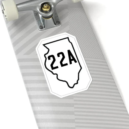 Illinois 22A 1926 (Illinois) (Road Sign) STICKER Vinyl Kiss-Cut Decal - The Sticker Space