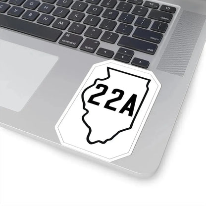 Illinois 22A 1926 (Illinois) (Road Sign) STICKER Vinyl Kiss-Cut Decal - The Sticker Space