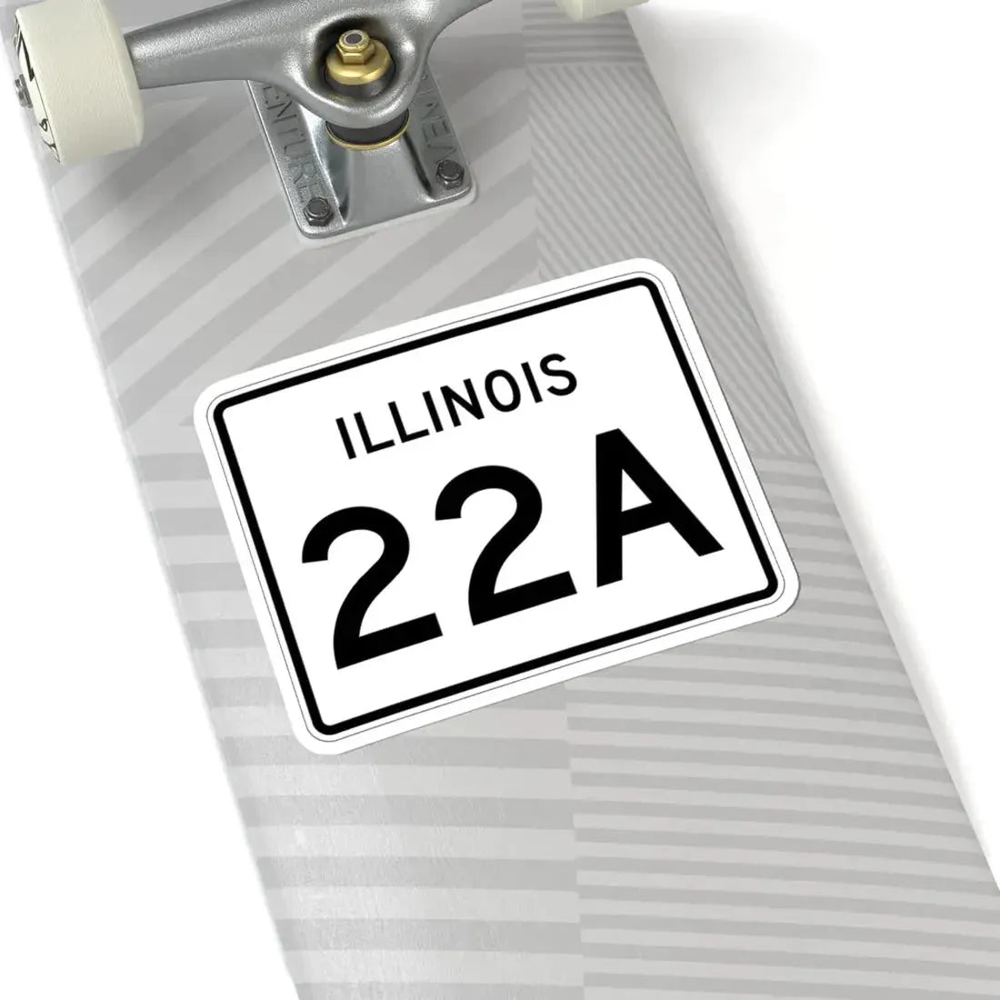 Illinois 22A (Illinois) (Road Sign) STICKER Vinyl Kiss-Cut Decal - The Sticker Space
