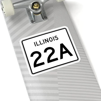 Illinois 22A (Illinois) (Road Sign) STICKER Vinyl Kiss-Cut Decal - The Sticker Space