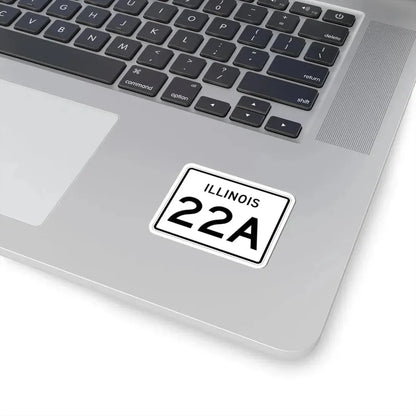 Illinois 22A (Illinois) (Road Sign) STICKER Vinyl Kiss-Cut Decal - The Sticker Space