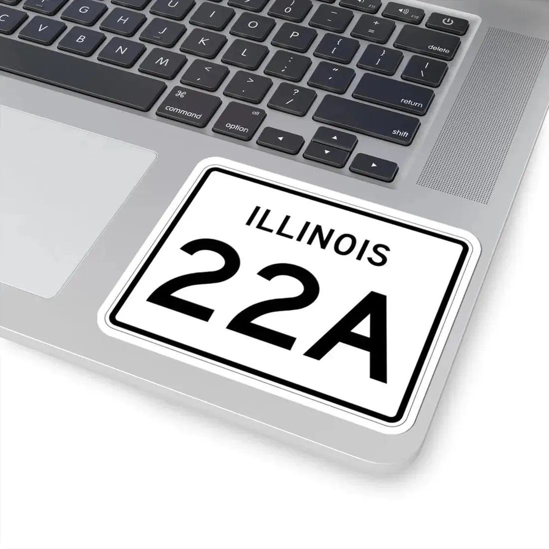 Illinois 22A (Illinois) (Road Sign) STICKER Vinyl Kiss-Cut Decal - The Sticker Space