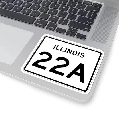 Illinois 22A (Illinois) (Road Sign) STICKER Vinyl Kiss-Cut Decal - The Sticker Space
