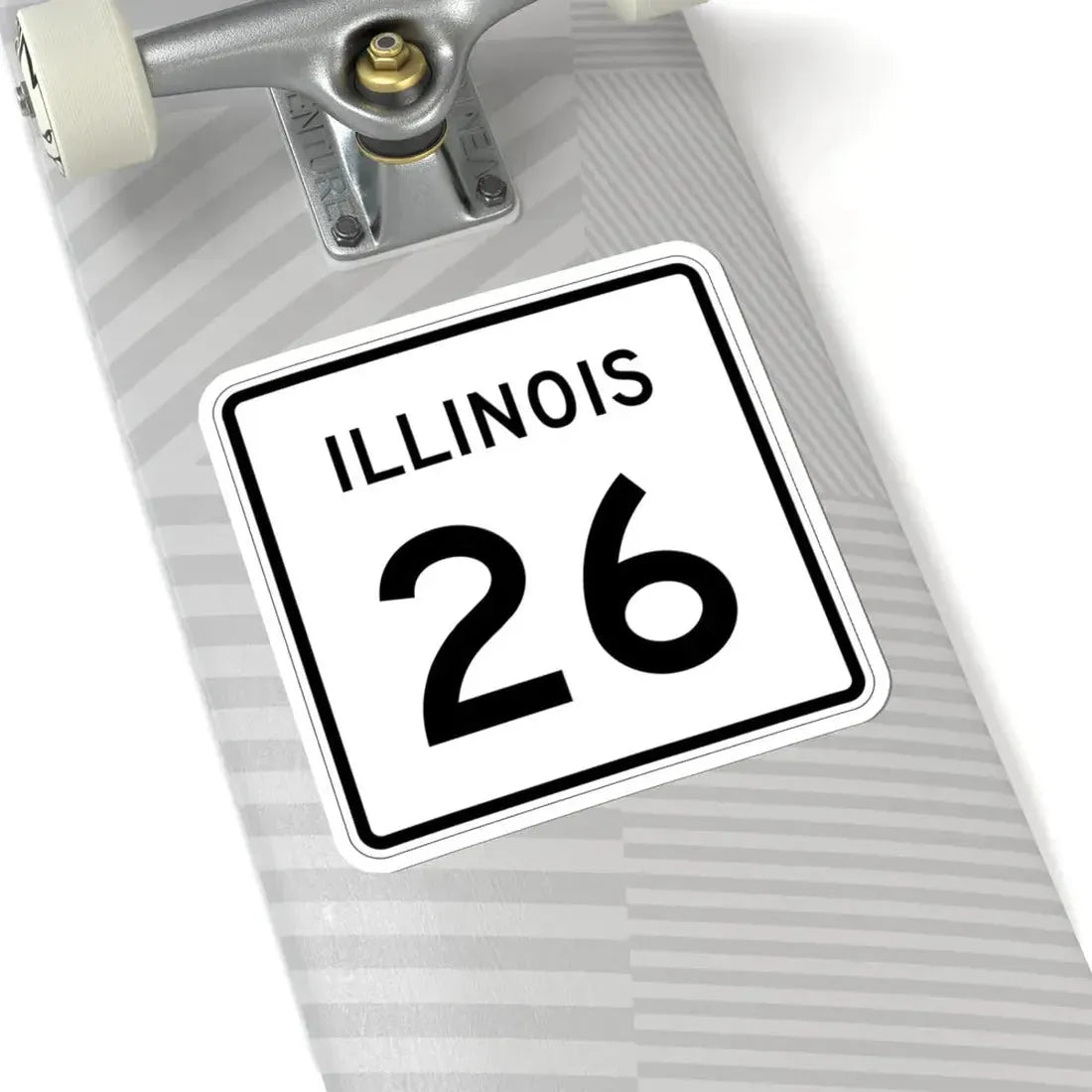 Illinois 26 (Illinois) (Road Sign) STICKER Vinyl Kiss-Cut Decal - The Sticker Space