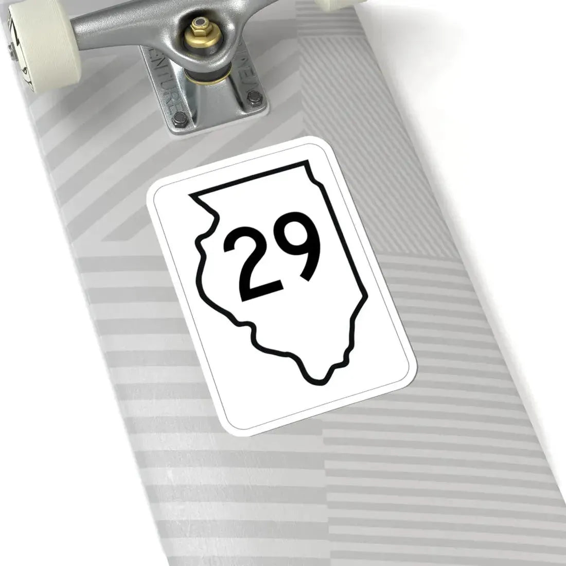 Illinois 29 1950 (Illinois) (Road Sign) STICKER Vinyl Kiss-Cut Decal - The Sticker Space