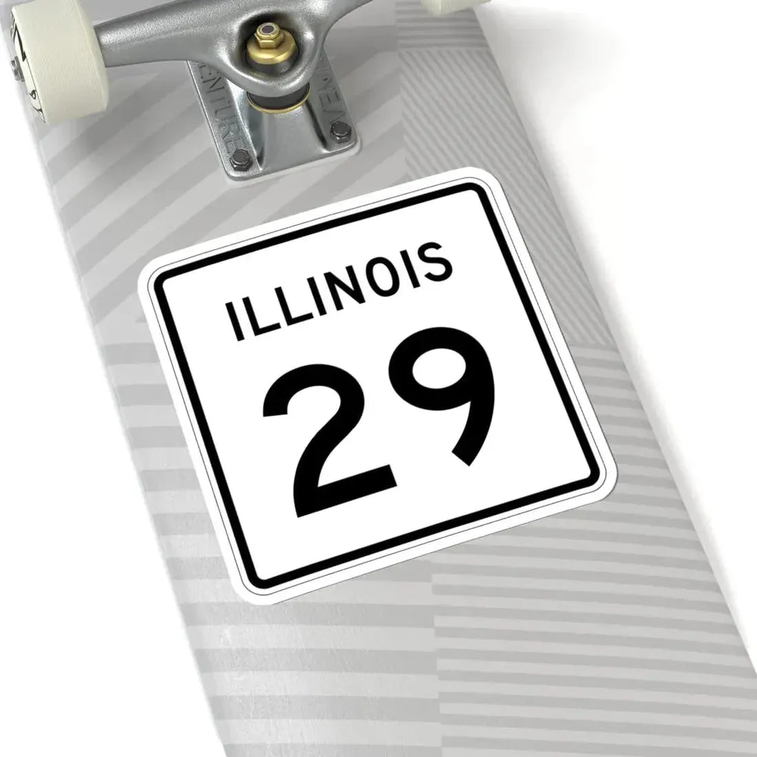 Illinois 29 (Illinois) (Road Sign) STICKER Vinyl Kiss-Cut Decal - The Sticker Space