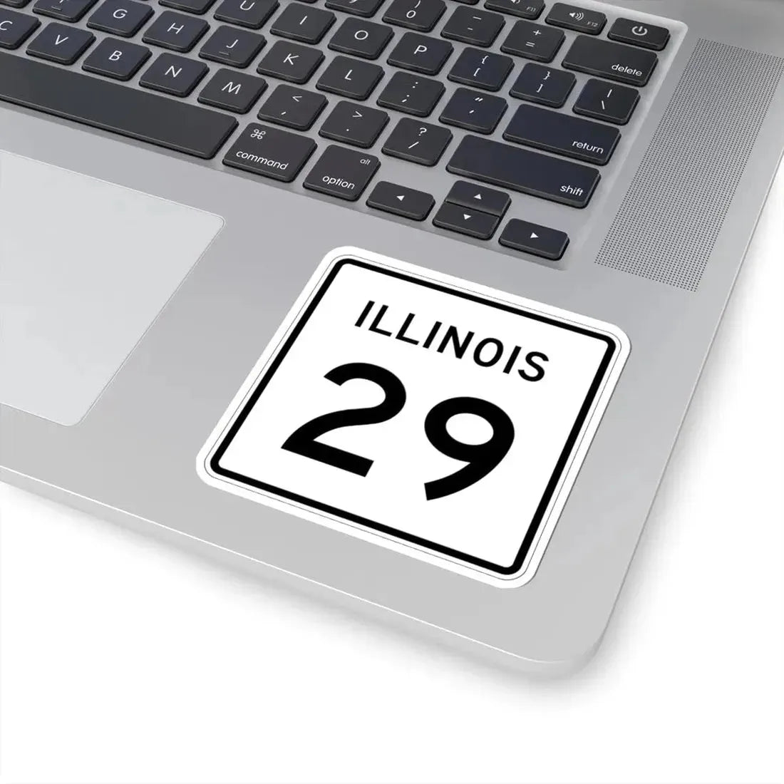 Illinois 29 (Illinois) (Road Sign) STICKER Vinyl Kiss-Cut Decal - The Sticker Space