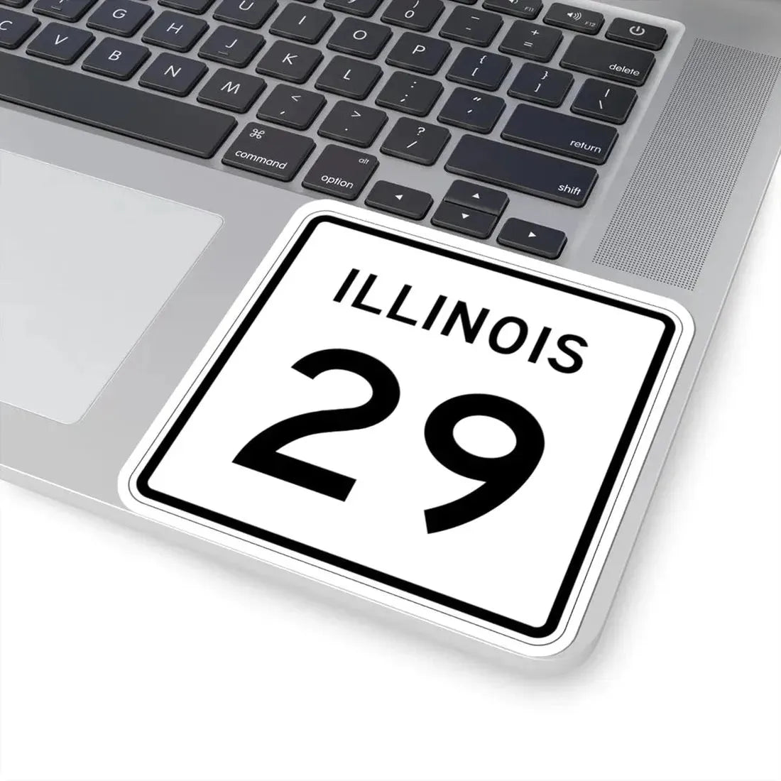 Illinois 29 (Illinois) (Road Sign) STICKER Vinyl Kiss-Cut Decal - The Sticker Space