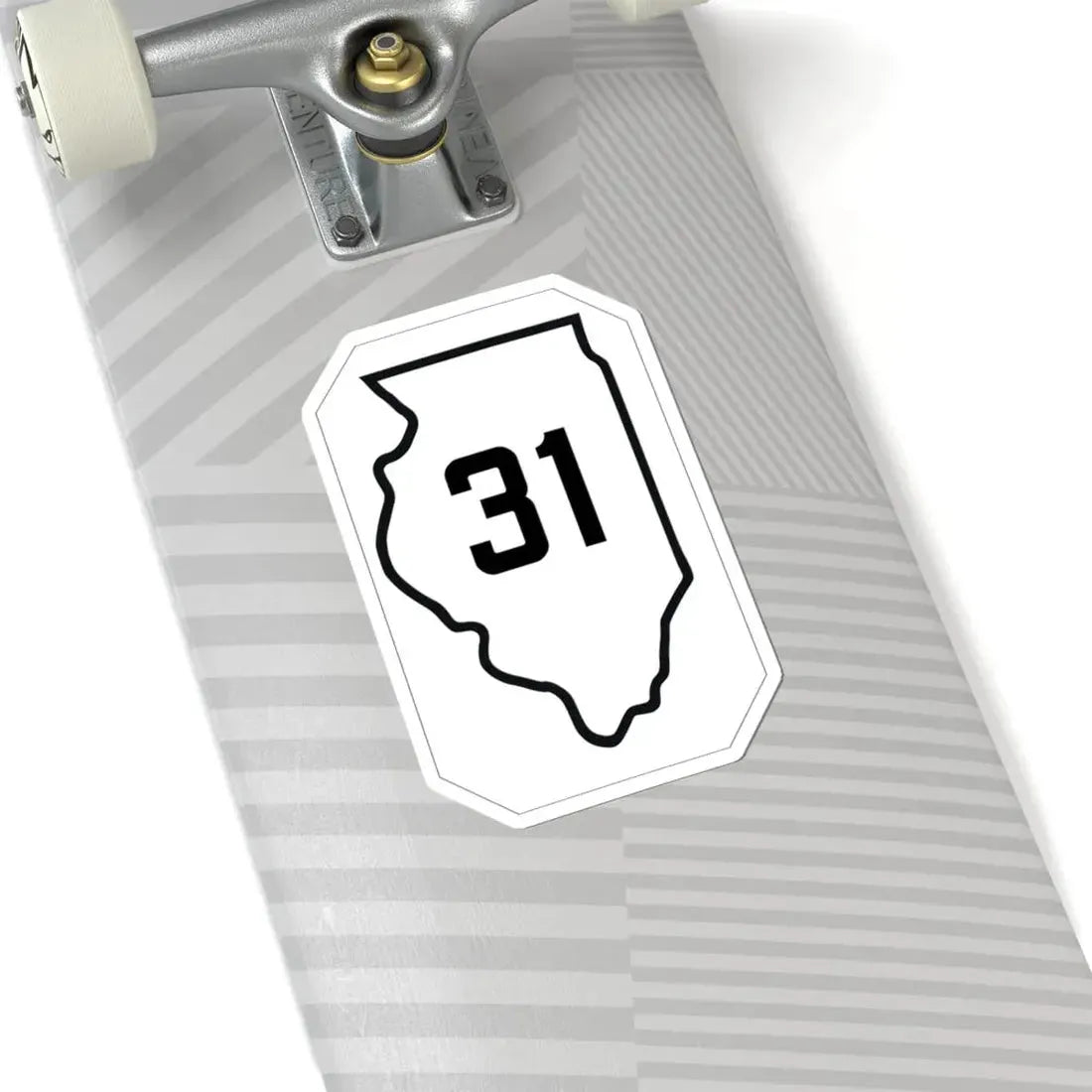 Illinois 31 1926 (Illinois) (Road Sign) STICKER Vinyl Kiss-Cut Decal - The Sticker Space