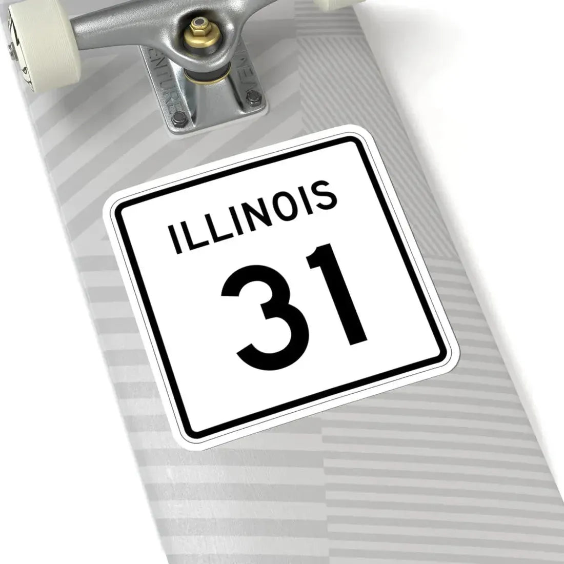 Illinois 31 (Illinois) (Road Sign) STICKER Vinyl Kiss-Cut Decal - The Sticker Space