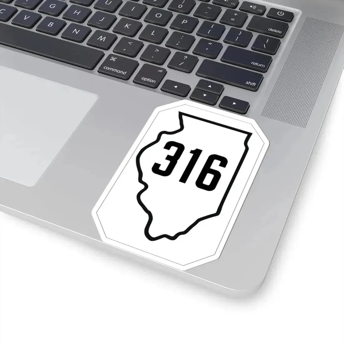 Illinois 316 1926 (Illinois) (Road Sign) STICKER Vinyl Kiss-Cut Decal - The Sticker Space