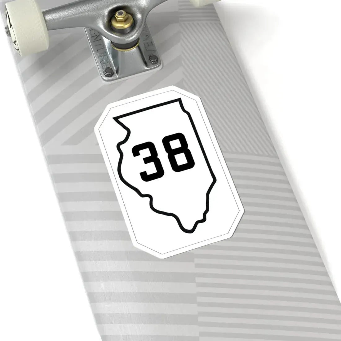 Illinois 38 1926 (Illinois) (Road Sign) STICKER Vinyl Kiss-Cut Decal - The Sticker Space