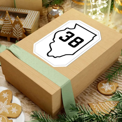 Illinois 38 1926 (Illinois) (Road Sign) STICKER Vinyl Kiss-Cut Decal - The Sticker Space