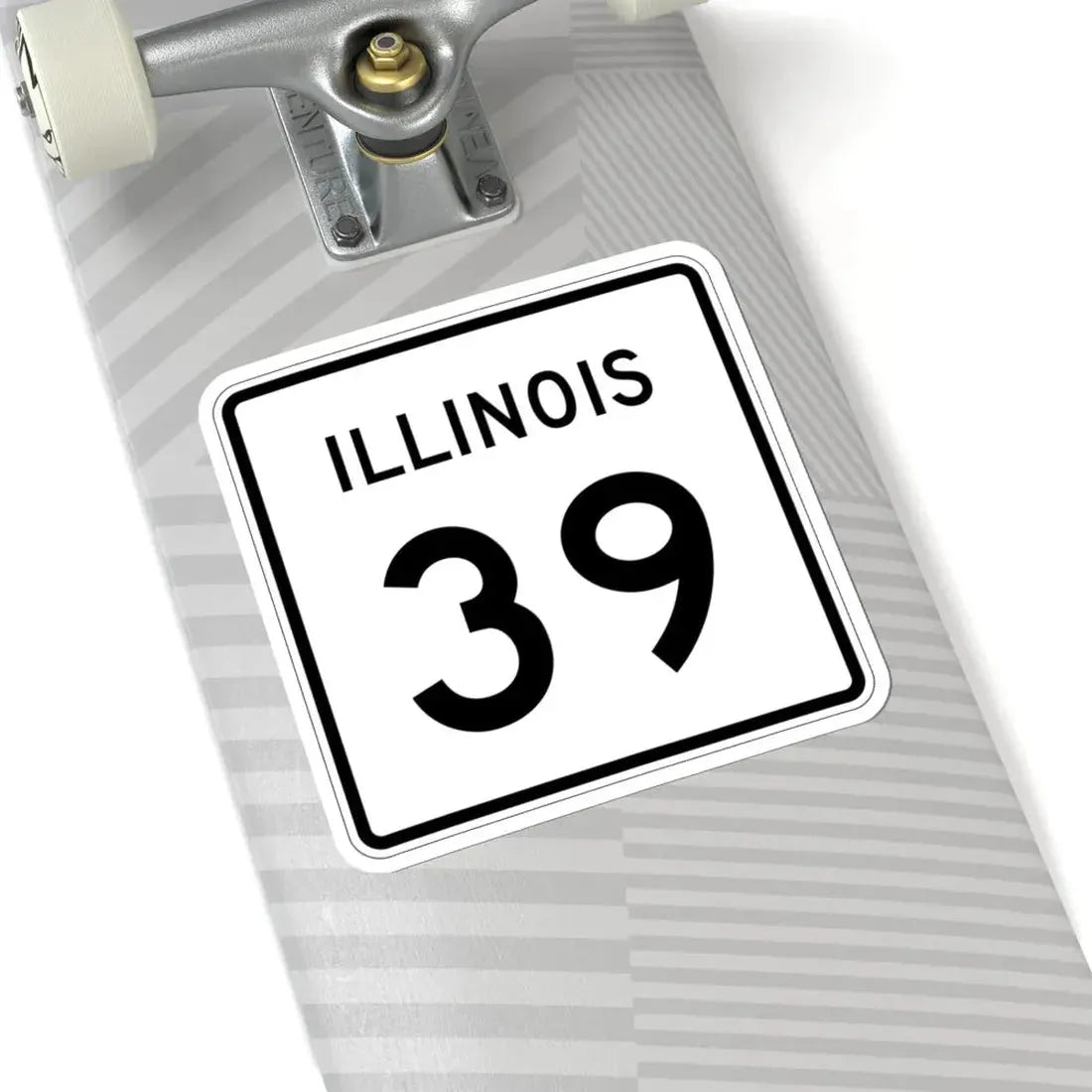 Illinois 39 (Illinois) (Road Sign) STICKER Vinyl Kiss-Cut Decal - The Sticker Space