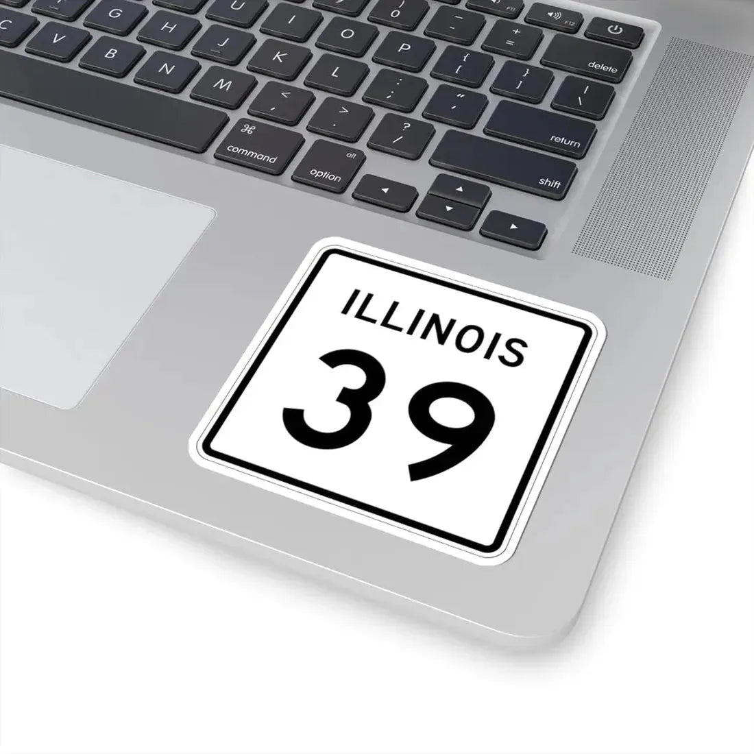Illinois 39 (Illinois) (Road Sign) STICKER Vinyl Kiss-Cut Decal - The Sticker Space