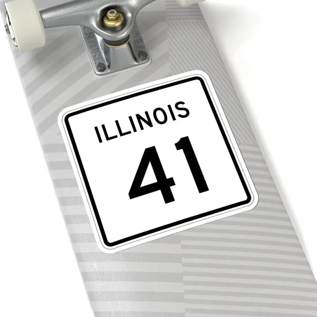 Illinois 41 (Illinois) (Road Sign) STICKER Vinyl Kiss-Cut Decal - The Sticker Space