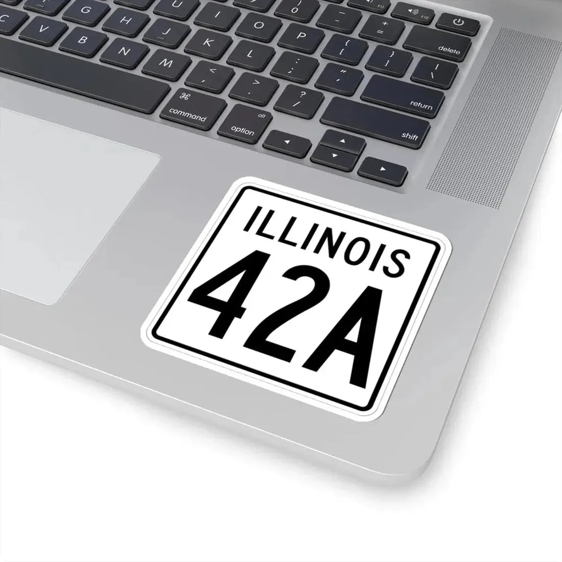 Illinois 42A 1960 (Illinois) (Road Sign) STICKER Vinyl Kiss-Cut Decal - The Sticker Space