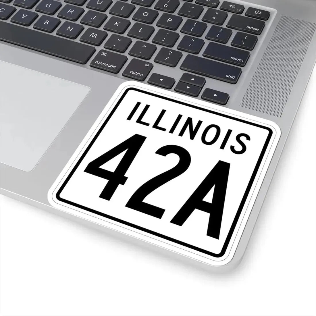 Illinois 42A 1960 (Illinois) (Road Sign) STICKER Vinyl Kiss-Cut Decal - The Sticker Space