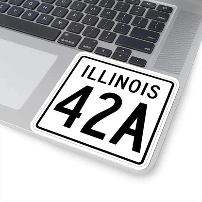 Illinois 42A 1960 (Illinois) (Road Sign) STICKER Vinyl Kiss-Cut Decal - The Sticker Space