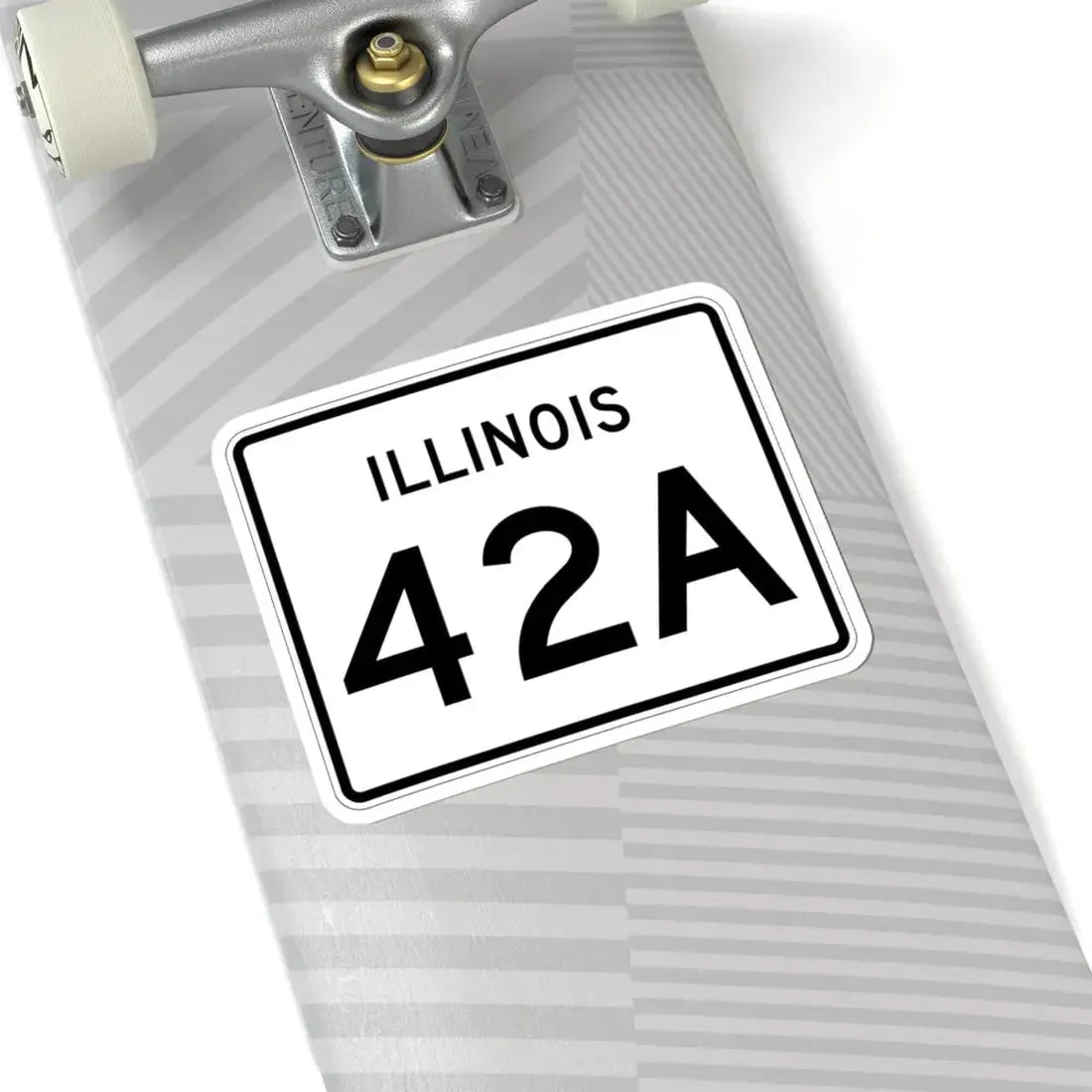 Illinois 42A (Illinois) (Road Sign) STICKER Vinyl Kiss-Cut Decal - The Sticker Space