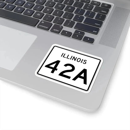 Illinois 42A (Illinois) (Road Sign) STICKER Vinyl Kiss-Cut Decal - The Sticker Space