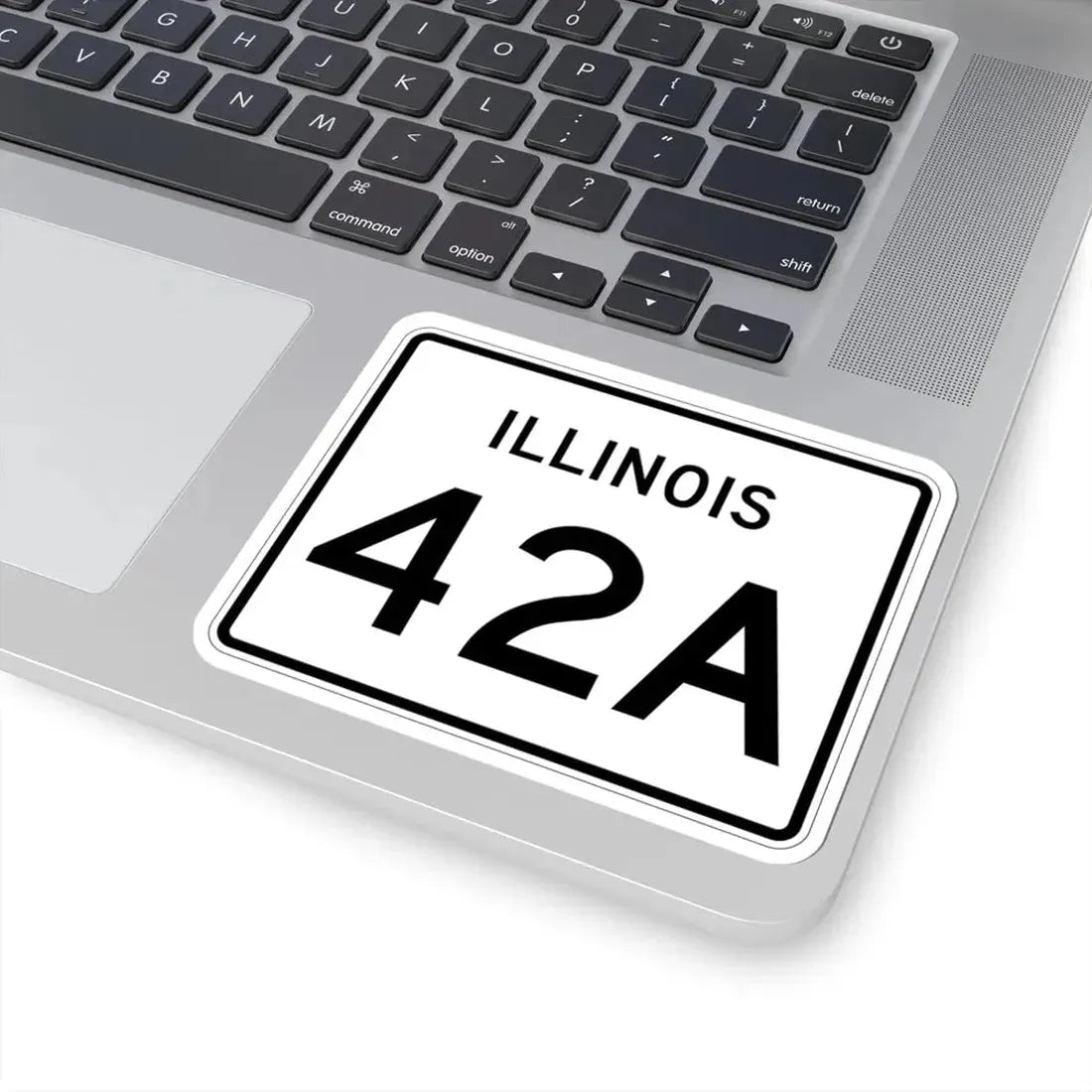 Illinois 42A (Illinois) (Road Sign) STICKER Vinyl Kiss-Cut Decal - The Sticker Space