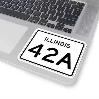 Illinois 42A (Illinois) (Road Sign) STICKER Vinyl Kiss-Cut Decal - The Sticker Space