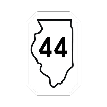 Illinois 44 1926 (Illinois) (Road Sign) STICKER Vinyl Kiss-Cut Decal 2 Inch White - The Sticker Space
