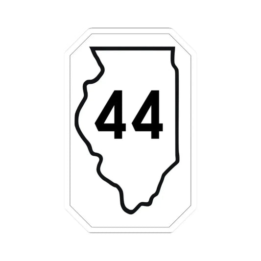 Illinois 44 1926 (Illinois) (Road Sign) STICKER Vinyl Kiss-Cut Decal 2 Inch White - The Sticker Space