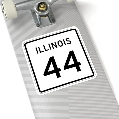 Illinois 44 (Illinois) (Road Sign) STICKER Vinyl Kiss-Cut Decal - The Sticker Space