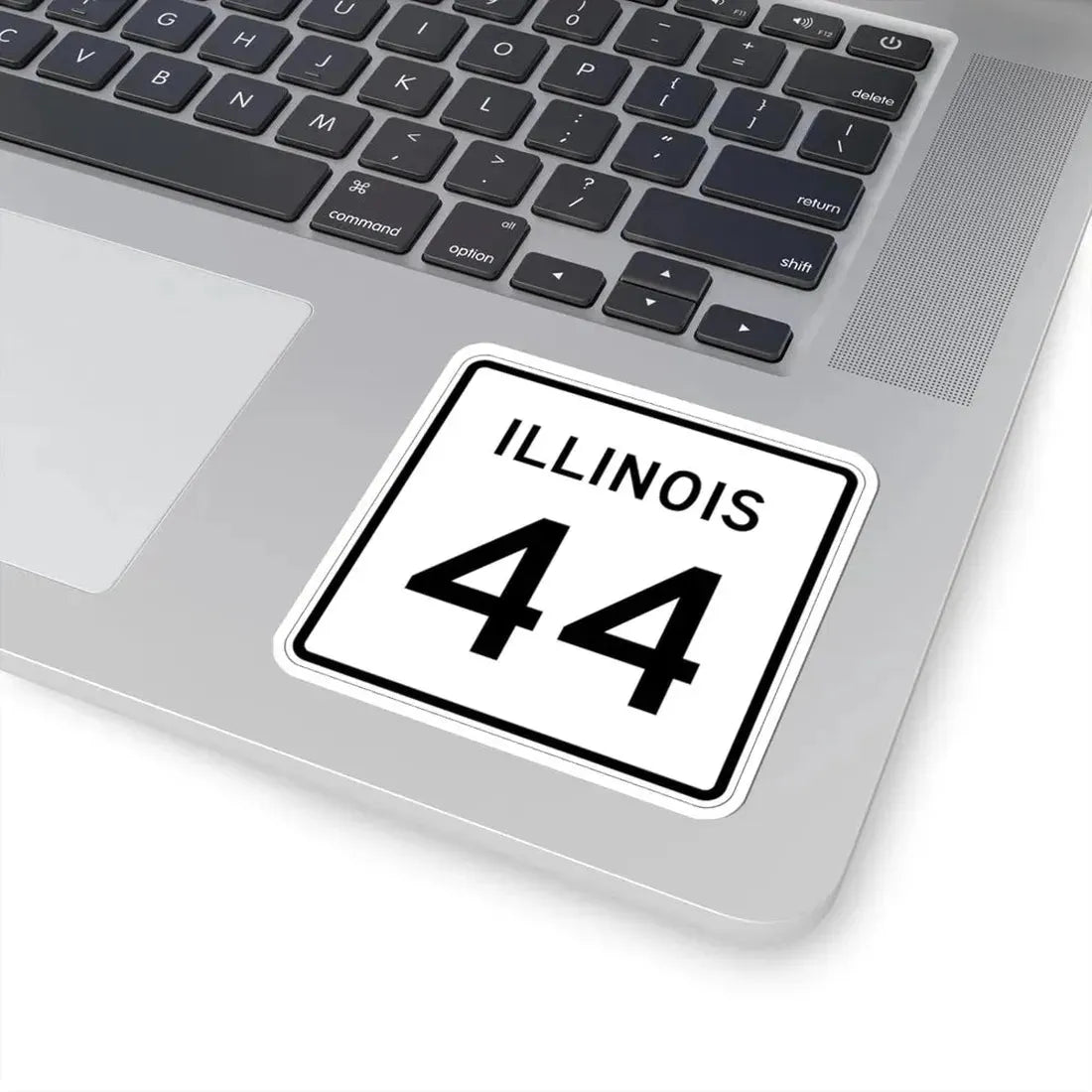 Illinois 44 (Illinois) (Road Sign) STICKER Vinyl Kiss-Cut Decal - The Sticker Space