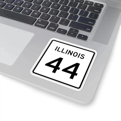 Illinois 44 (Illinois) (Road Sign) STICKER Vinyl Kiss-Cut Decal - The Sticker Space