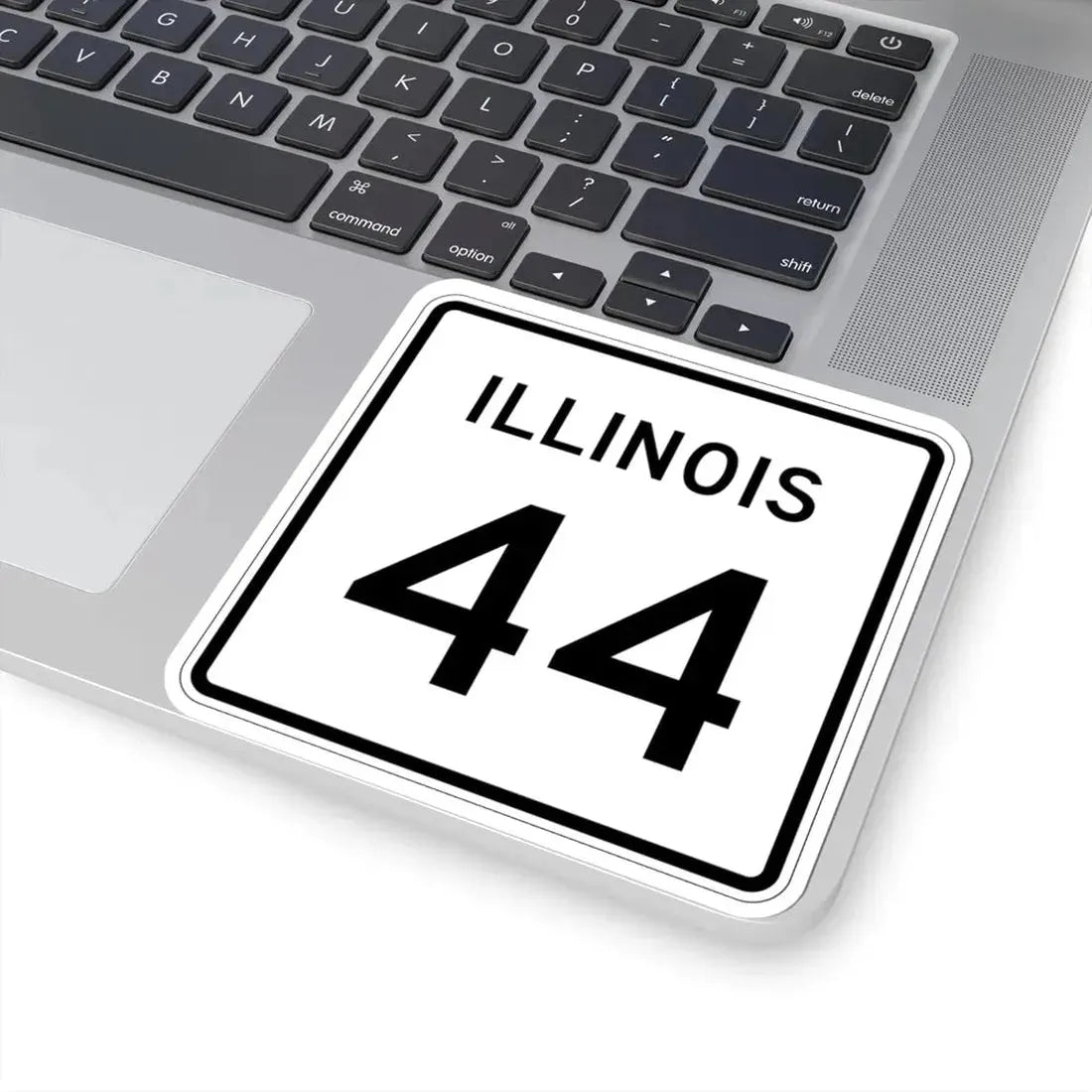 Illinois 44 (Illinois) (Road Sign) STICKER Vinyl Kiss-Cut Decal - The Sticker Space