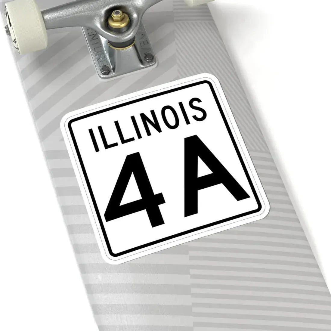 Illinois 4A 1960 (Illinois) (Road Sign) STICKER Vinyl Kiss-Cut Decal - The Sticker Space