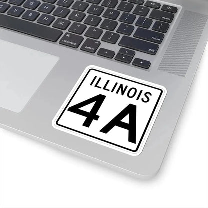 Illinois 4A 1960 (Illinois) (Road Sign) STICKER Vinyl Kiss-Cut Decal - The Sticker Space