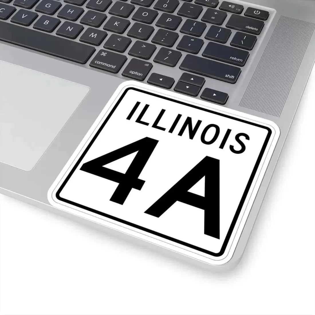 Illinois 4A 1960 (Illinois) (Road Sign) STICKER Vinyl Kiss-Cut Decal - The Sticker Space