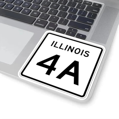 Illinois 4A (Illinois) (Road Sign) STICKER Vinyl Kiss-Cut Decal - The Sticker Space