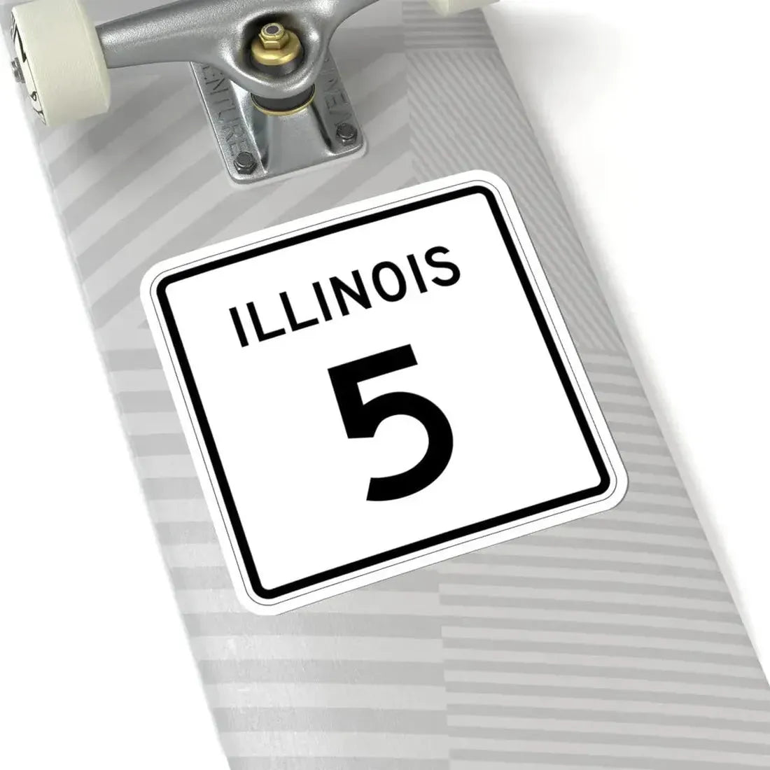 Illinois 5 (Illinois) (Road Sign) STICKER Vinyl Kiss-Cut Decal - The Sticker Space