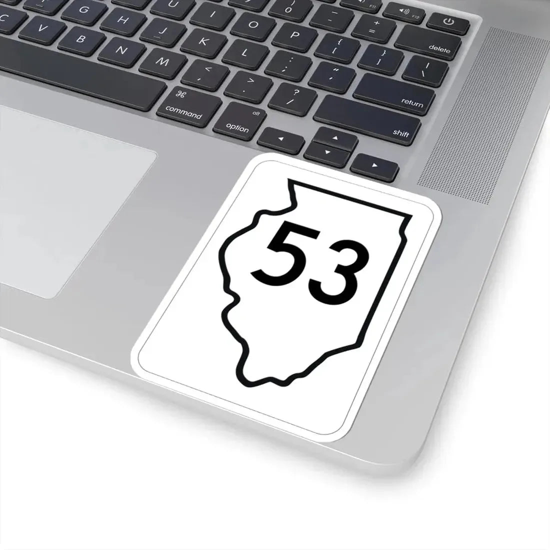 Illinois 53 1950 (Illinois) (Road Sign) STICKER Vinyl Kiss-Cut Decal - The Sticker Space