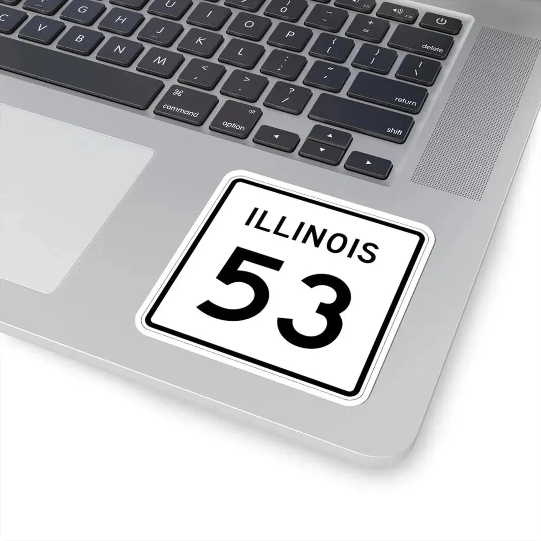 Illinois 53 (Illinois) (Road Sign) STICKER Vinyl Kiss-Cut Decal - The Sticker Space